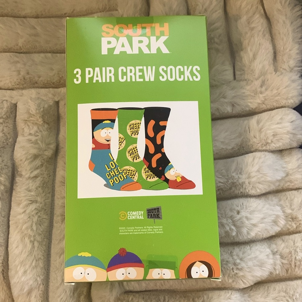 South Park 3 pair crew socks